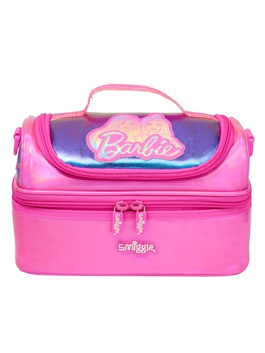 Barbie Double Decker Lunchbox With Strap                                                                                        