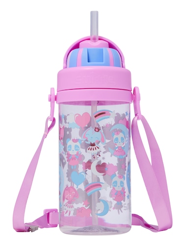 Wink Teeny Tiny Plastic Drink Bottle With Strap 400Ml                                                                           