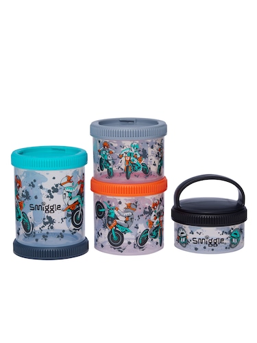 Adventurous Snack N Stack Containers X4                                                                                         