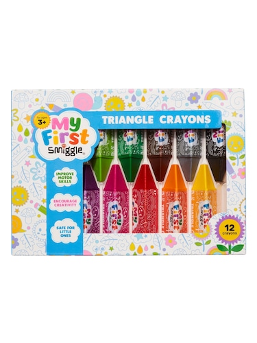 My First Smiggle Triangle Crayons                                                                                               