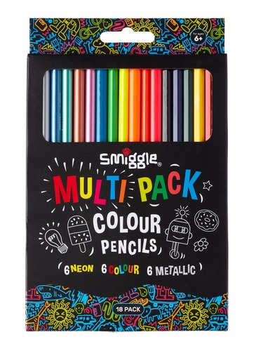 Multi Pack Colour Pencils X18                                                                                                   