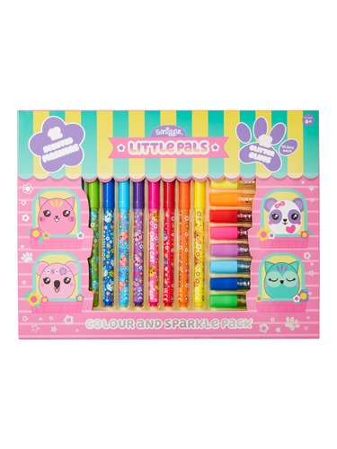 Little Pals Marker And Glitter Glue Pack                                                                                        