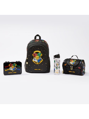 Harry Potter Happy Medium Bento Lunchbox 4 Piece Bundle                                                                         